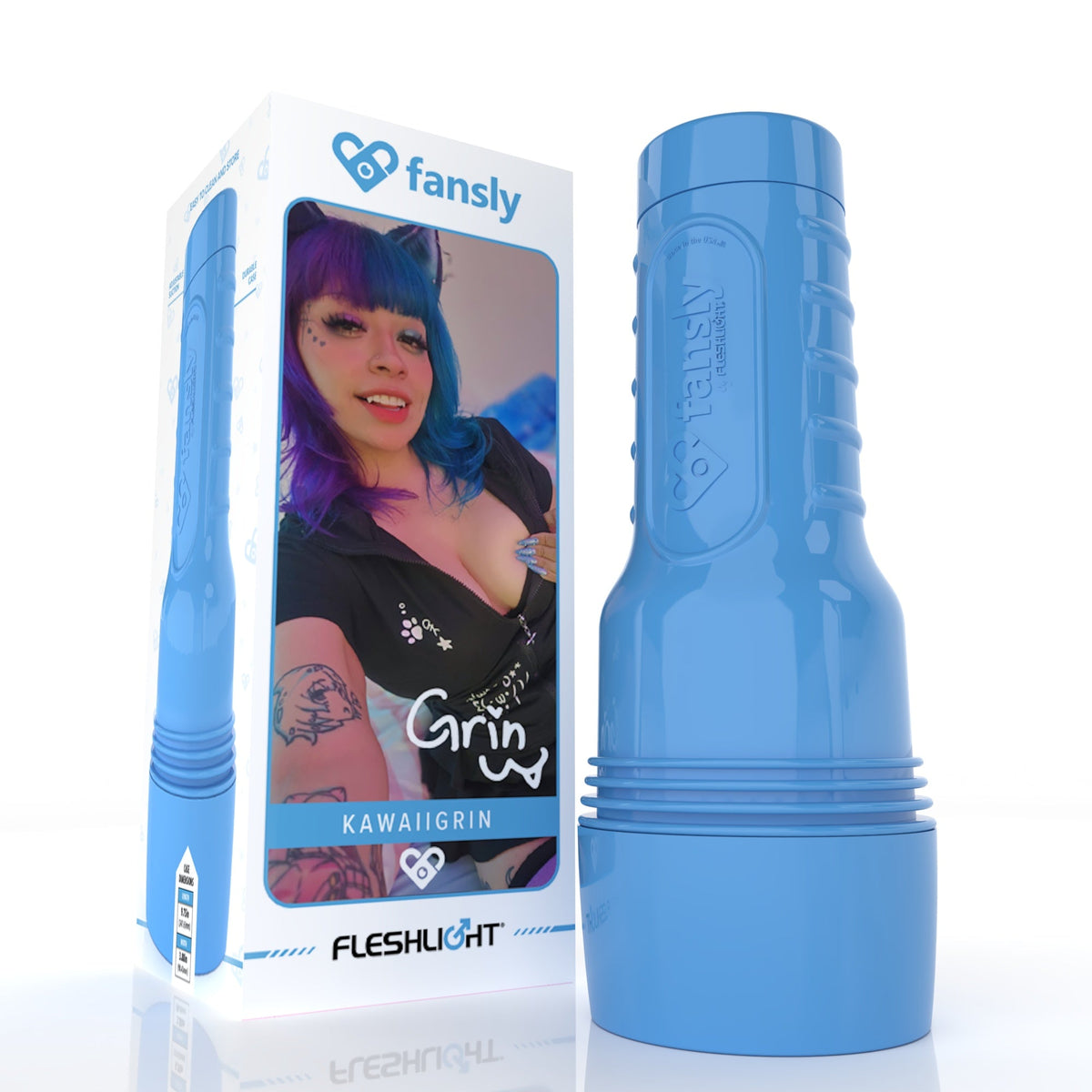 Kawaii Grin Fansly Fleshlight: Fox Girl Face Fuck with Fangs!